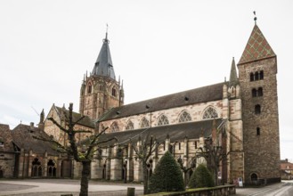 Gothic Church of St. Peter and Paul, Saints-Pierre-et-Paul, Wissembourg, Weissenburg, Alsace,