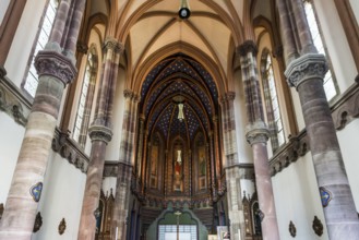 Interior view, Chapelle Notre-Dame, Molsheim, Alsace, Bas-Rhin Department, France