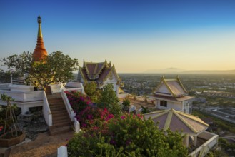 Wat Khao Chong Krachok, sunset, Prachuap Khiri Khan, Prachuap Khiri Khan Province, Central