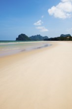 Lonely beach and mountains, Grand Sand Dune, Pak Khlong, Chumphon, Chumphon Province, Central