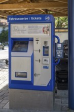 Ticket vending machine, tickets, Bayerische Regiobahn, BRB, Schliersee railway station, Upper
