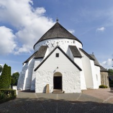 Medieval round church, fortified church, Østerlars Kirke, Østerlars, Bornholm, Denmark