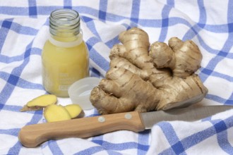 Ginger, ginger root and ginger shot