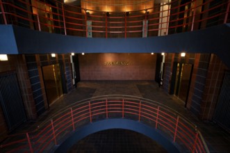 Interior view, staircase, round, Sprinkenhof office building, Free and Hanseatic City of Hamburg,