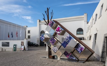 Courtyard of the Cidadele de Cascais Artists' Farm in Forte de Nossa Senhora da Luz de Cascais,