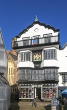 Mol's Coffee House, historic Grade I listed building, Cathedral Close, Exeter, Devon, England, UK c