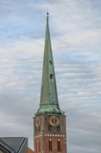 Tower of St Jacobi Church, consecrated in 1334 as the Church of Seafarers and Fishermen, Hanseatic