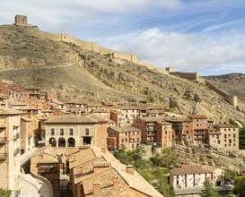 Historic buildings in medieval village of Albarracín, Teruel province, Aragon, Spain