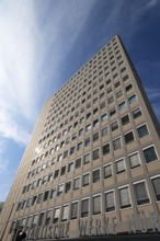 Facade of the heritage-protected Plärrer skyscraper from the 1950s, today EWAG skyscraper,