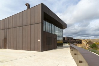 Modern architecture of new Parador de Molina de Aragón, Guadalajara province, Castile-La Mancha,