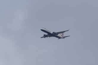 Embraer ERJ-190 jet passenger aircraft of British Airways BA CityFlyer airlines in flight on
