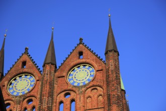 Town hall in the urban area of Altstadt, Stralsund, Hanseatic City of Stralsund, Vorpommern-Rügen