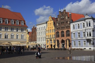 Der Alte Markt (Nordseite), Stralsund, Vorpommern-Rügen District, Mecklenburg-Western Pomerania,