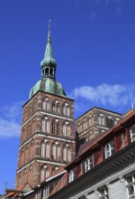 St. Nicholas Church, also St. Nicholas Church, in the urban area of Altstadt, Stralsund,
