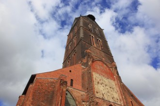 St. Mary's Church, also St. Mary's Church, center of the old town of Wismar, Northwest Mecklenburg