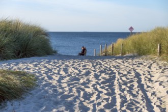 Sandweg zum Ostseestrand, Ahrenshoop, Darß, Mecklenburg-Western Pomerania, Germany