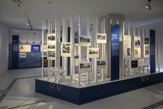 Exhibition Destiny Herrenmensch in the former NS Ordensburg Vogelsang, interior view, Eifel