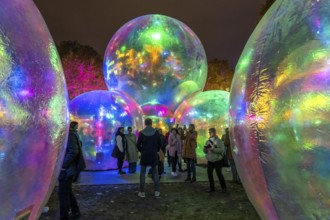 The 10th Essen Light Festival, in the city centre, second largest light art festival in Germany,