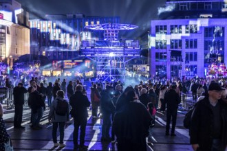 The 10th Essen Light Festival, in the city centre, second largest light art festival in Germany,
