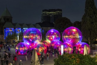 The 10th Essen Light Festival, in the city centre, second largest light art festival in Germany,