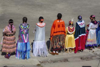 Detroit, Michigan USA - 13 October 2025 - On Indigenous People's Day, Native American tribes held a