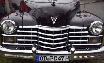 Classic car, 1947 Cadillac Series 62 Convertible, USA, at a classic car meeting in Büsum,