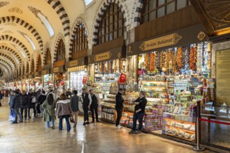 The Egyptian Bazaar Misir Çarsisi or Spice Bazaar in Eminönü, Istanbul, Turkey