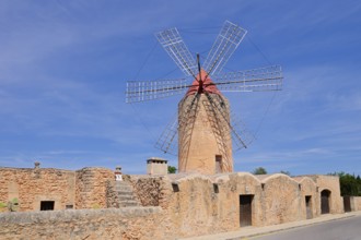 Windmill Moli den Xina, Algaida, Majorca, Balearic Islands, Spain