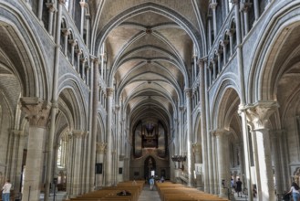 Interior view, Notre-Dame Cathedral, Lausanne, Switzerland