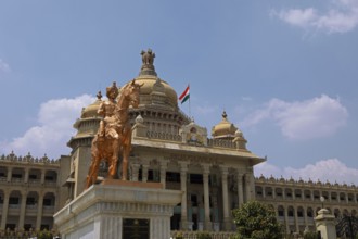 Vidhana Souda or Government Palace of Karnataka, Begaluru or Bangalore, Karnataka, India