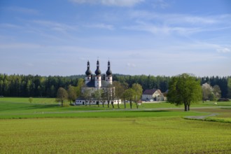 Pilgrimage church, Dreifaltigkeitskirche Kappl, near Waldsassen, Upper Palatinate, Bavaria, Germany