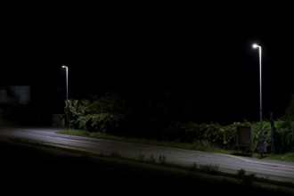 Street at night, long exposure, Germany