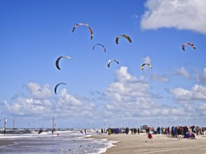 California kitesurfing Masters 2025, kitesurfing on the North Sea beach on the edge of the UNESCO