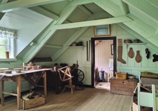 Bustarfell, a former peat farm, now a museum, East Iceland, Iceland