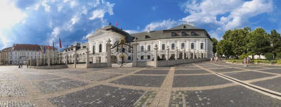 South side of Grassalkovich Palace, Presidential Palace, seat of the President of the Slovak