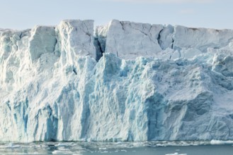 Glacier tongue, ice, break-off edge, sea, Lillienhöökbreen, Spitsbergen, Svalbard
