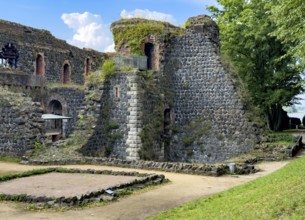 View of part of the ruins of the imperial palace of Emperor Frederick I Barbarossa, Kaiserswerth,