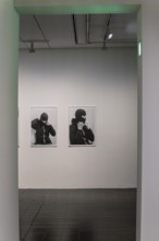 Interior design with paintings and exhibits in the Hamburger Kunsthalle, art museum am