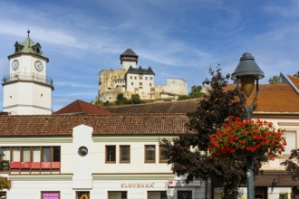 City tower and historic city centre, Capital of Culture 2026, Trencín, Slovakia