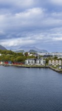 Alesund, port town in Norway famous for Art Nouveau architecture, fjords and scenic landscapes