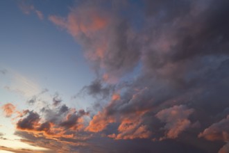 Clouds in the evening sky, Bavaria, Germany