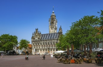Middelburg, Zeeland, Netherlands - Stadhuis Middelburg. The town hall on the market square in the