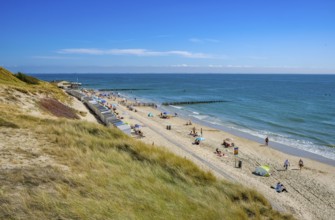 Westkapelle, Zeeland, Netherlands - Westkapelle beach near Domburg. Behind Strandpaviljoen