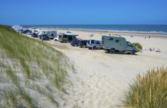 Westkapelle, Zeeland, Netherlands - Westkapelle car beach near Domburg. Here it is permitted to