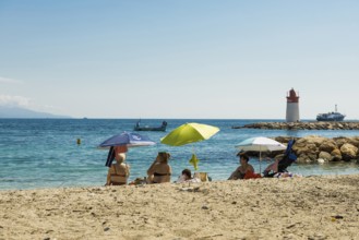 Beach, Plage Cros Dei Pin, Saint-Jean-Cap-Ferrat, Cap Ferrat, Alpes Maritimes, Provence Alpes Cote