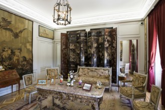 Interior view, Villa Ephrussi de Rothschild, Saint-Jean-Cap-Ferrat, Cap Ferrat, Alpes Maritimes,