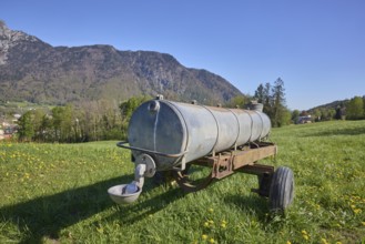 Cattle trough, agricultural equipment, cultural landscape, agriculture, mountain landscape,