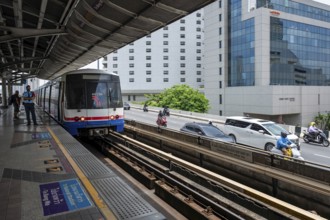 BTS Skytrain stop, Bangkok, Thailand