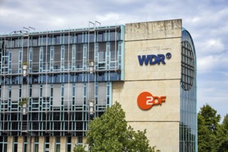 Düsseldorf, North Rhine-Westphalia, Germany - Funkhaus Düsseldorf with the television stations WDR