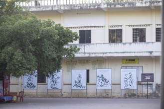 Memorial to the victims of the Khmer Rouge regime, Wat Thmei, Siem Reap, Cambodia